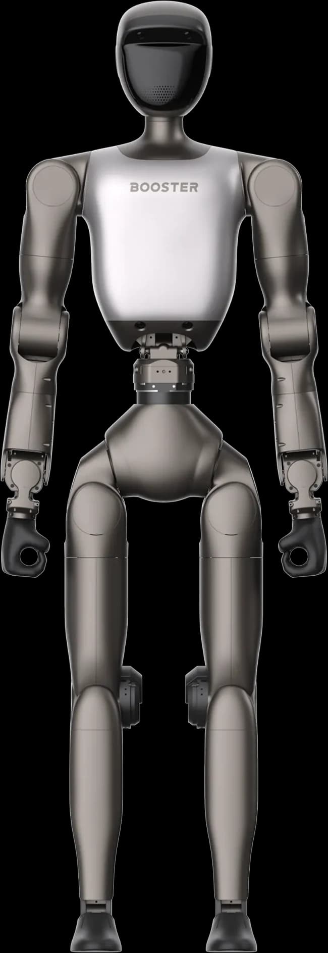 Booster T2 insansı robot, önden görünüm