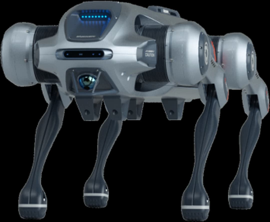 EngineAI JS01 ağır hizmet köpek robotu, yandan görünüm