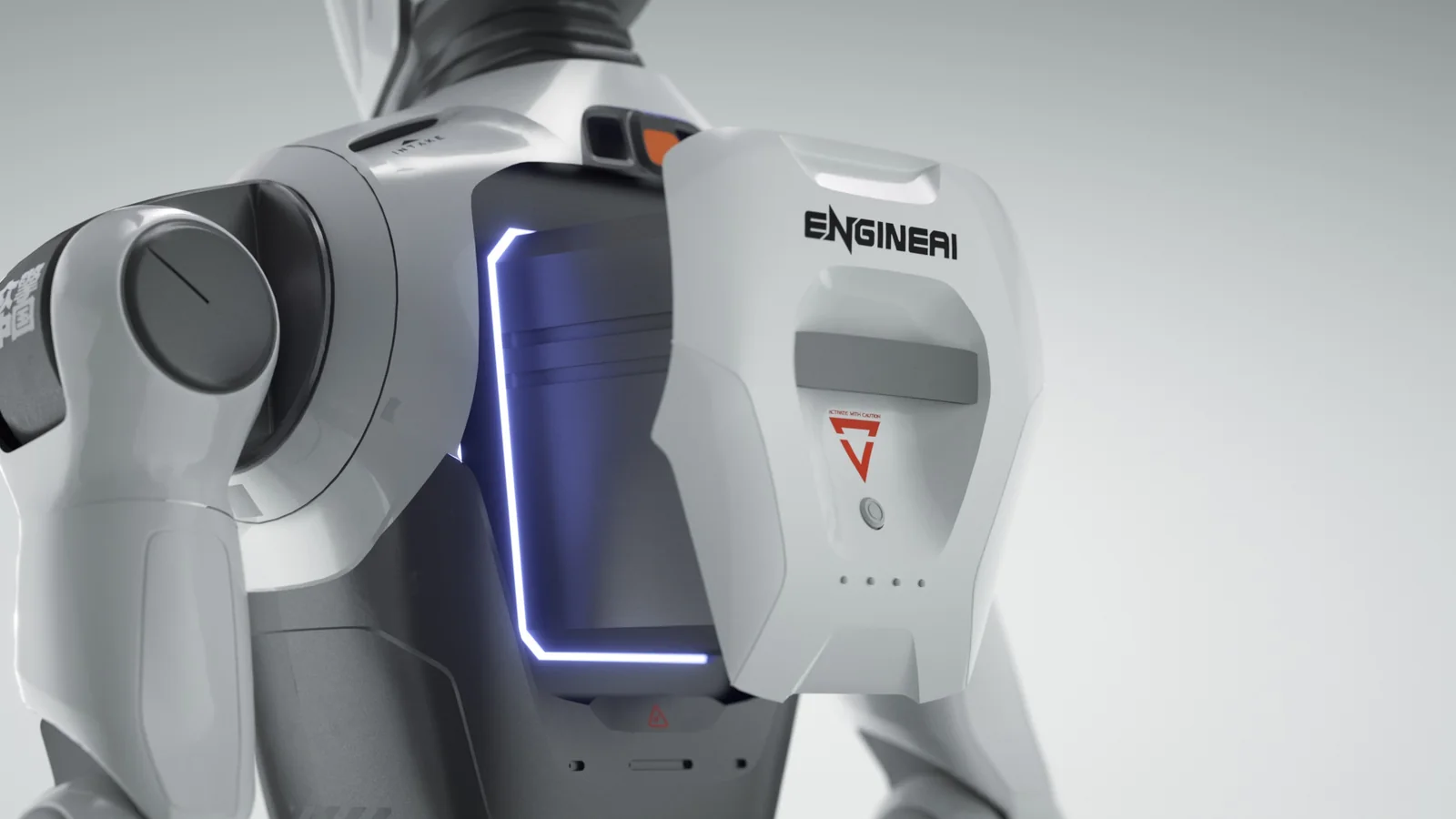 EngineAI T800 sırt modülü ve sensör yerleşimi
