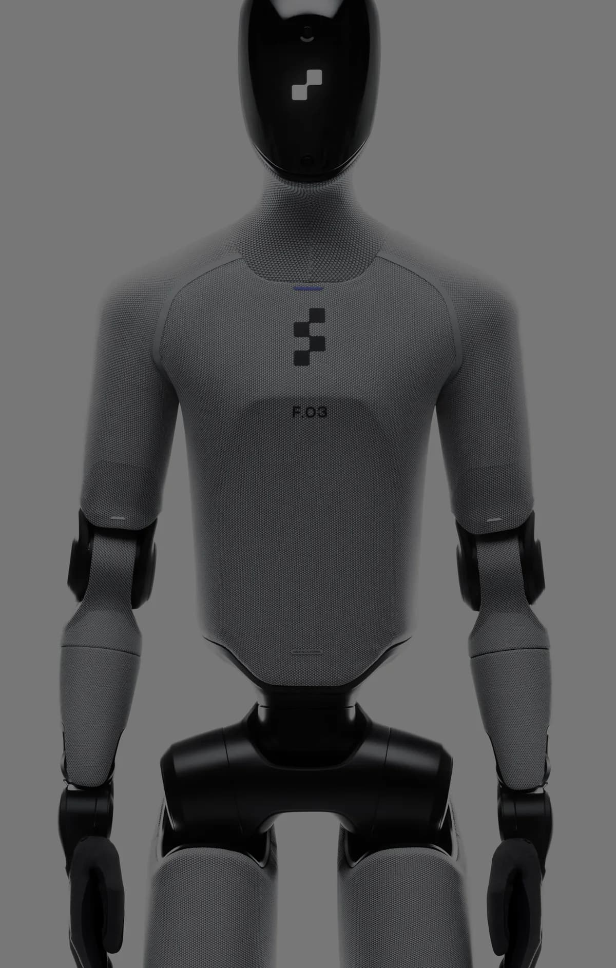 Figure 03 üst gövde, tekstil kaplama ve F.03 işareti