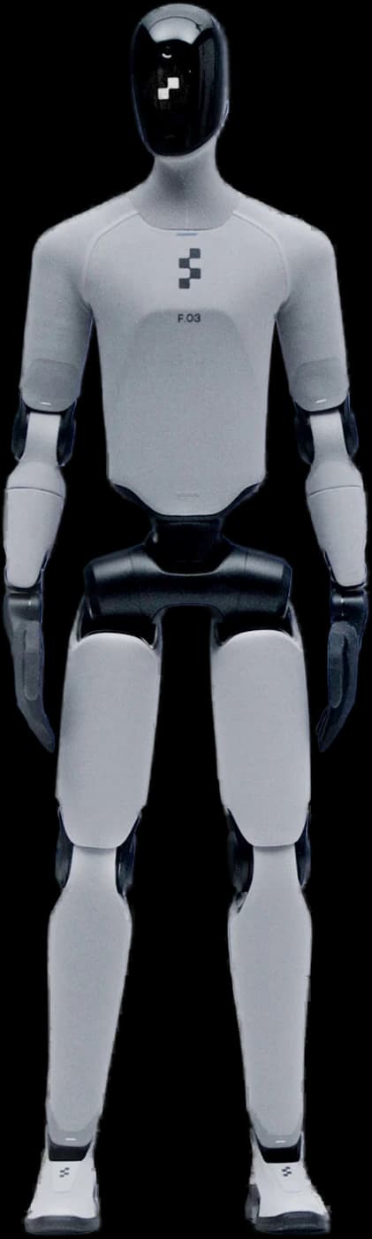 Figure 03 insansı robot, tam boy önden görünüm