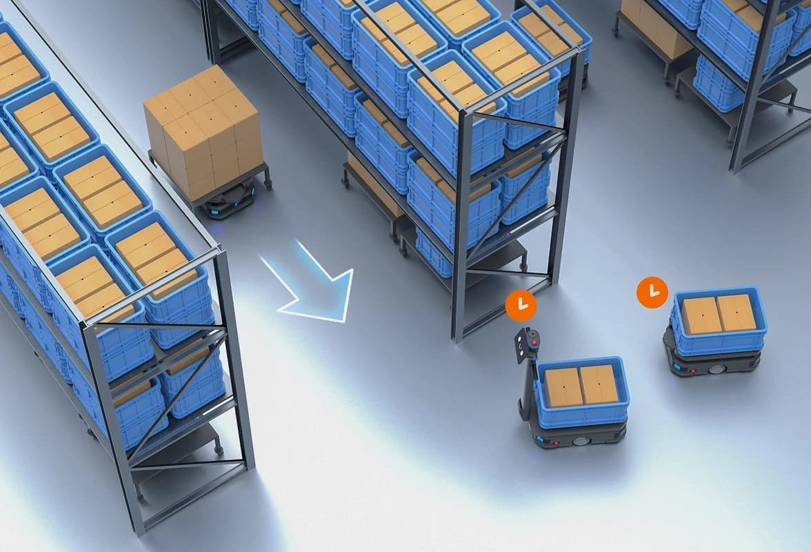 Narrow Aisle Intelligent Traffic Strategy