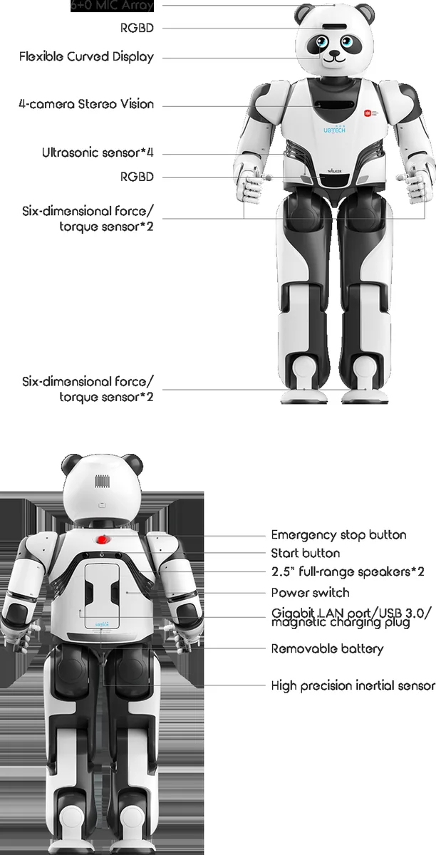 UBTECH Panda Robot genel görünüm